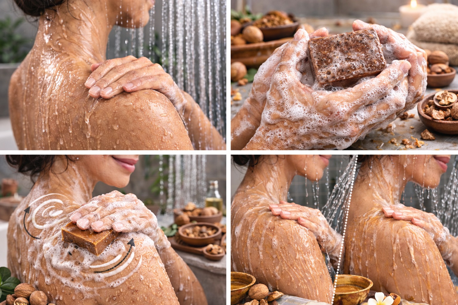 walnut-scrub-soap-use